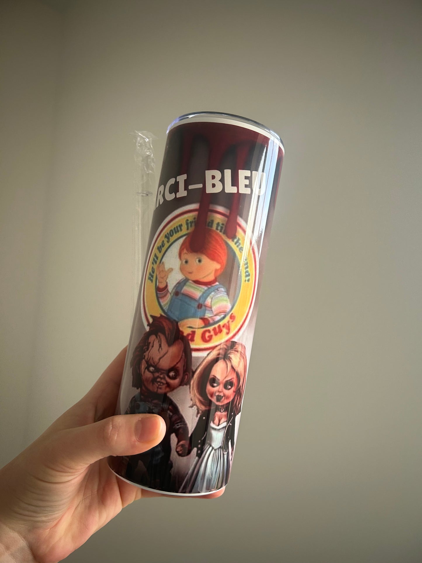 Choose your theme printed tumbler.