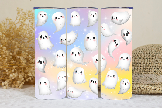 Cute ghost pastel tumbler.