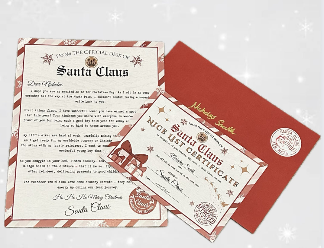 Letter from Santa bundle.