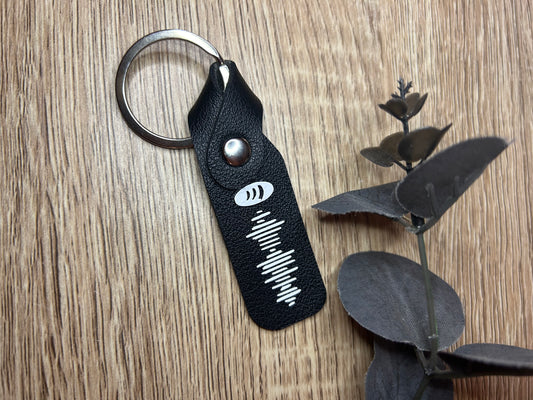 Scannable music keyring.