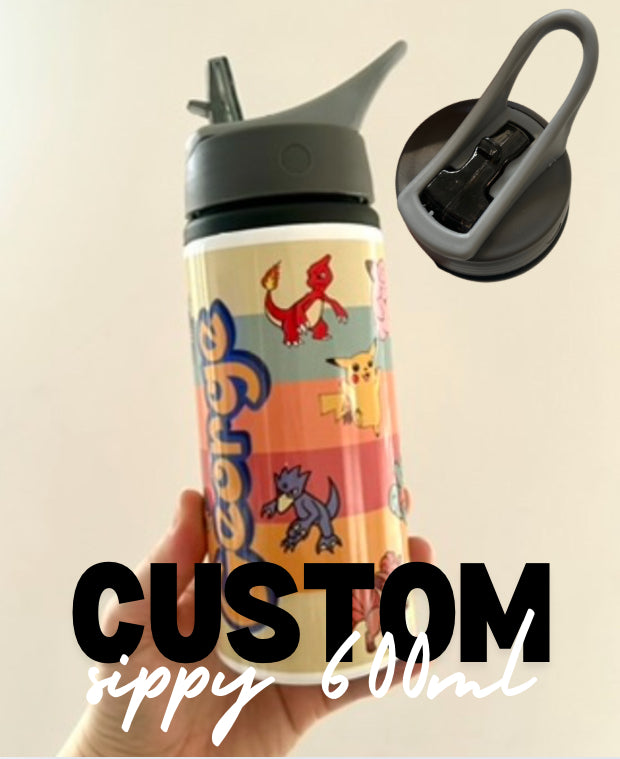 Custom sippy tumbler 600ml.