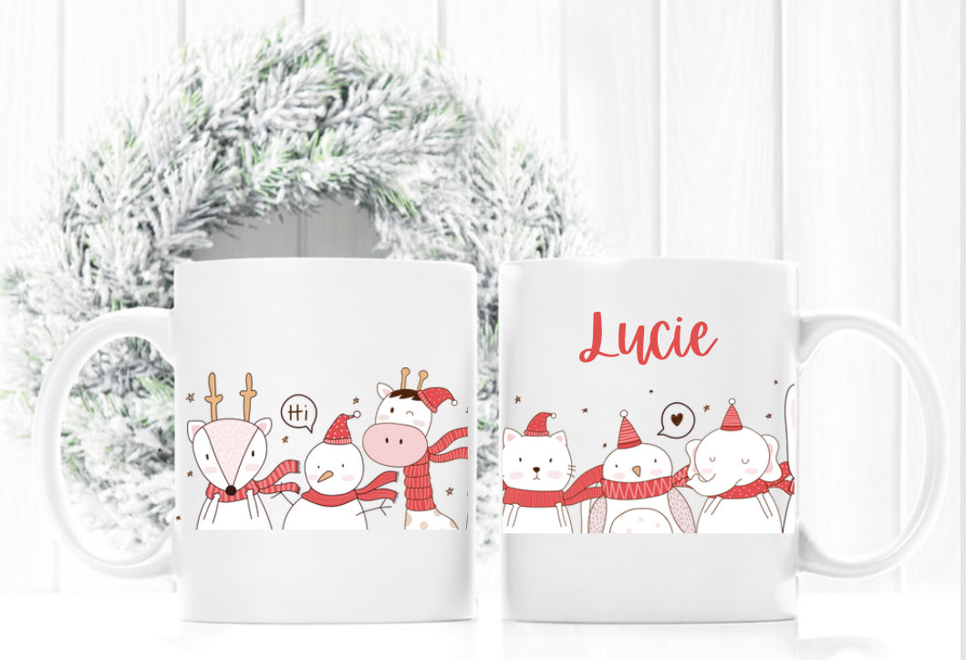 Christmas mugs.