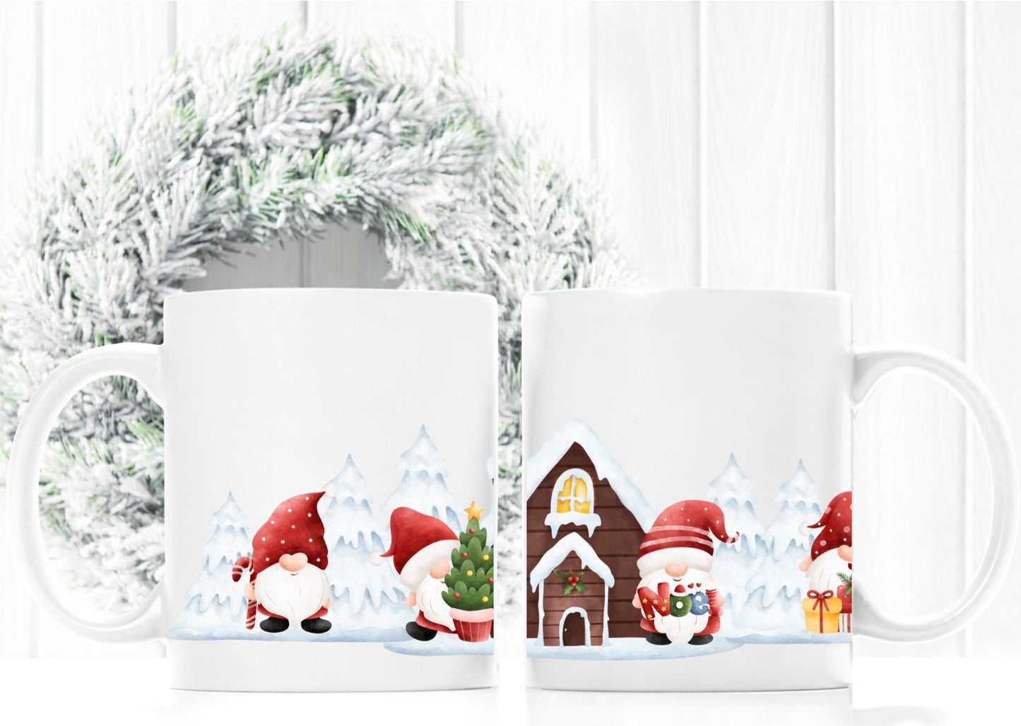 Christmas mugs.