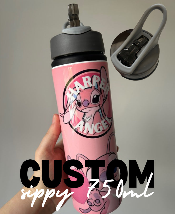 Custom sippy tumbler 750ml.