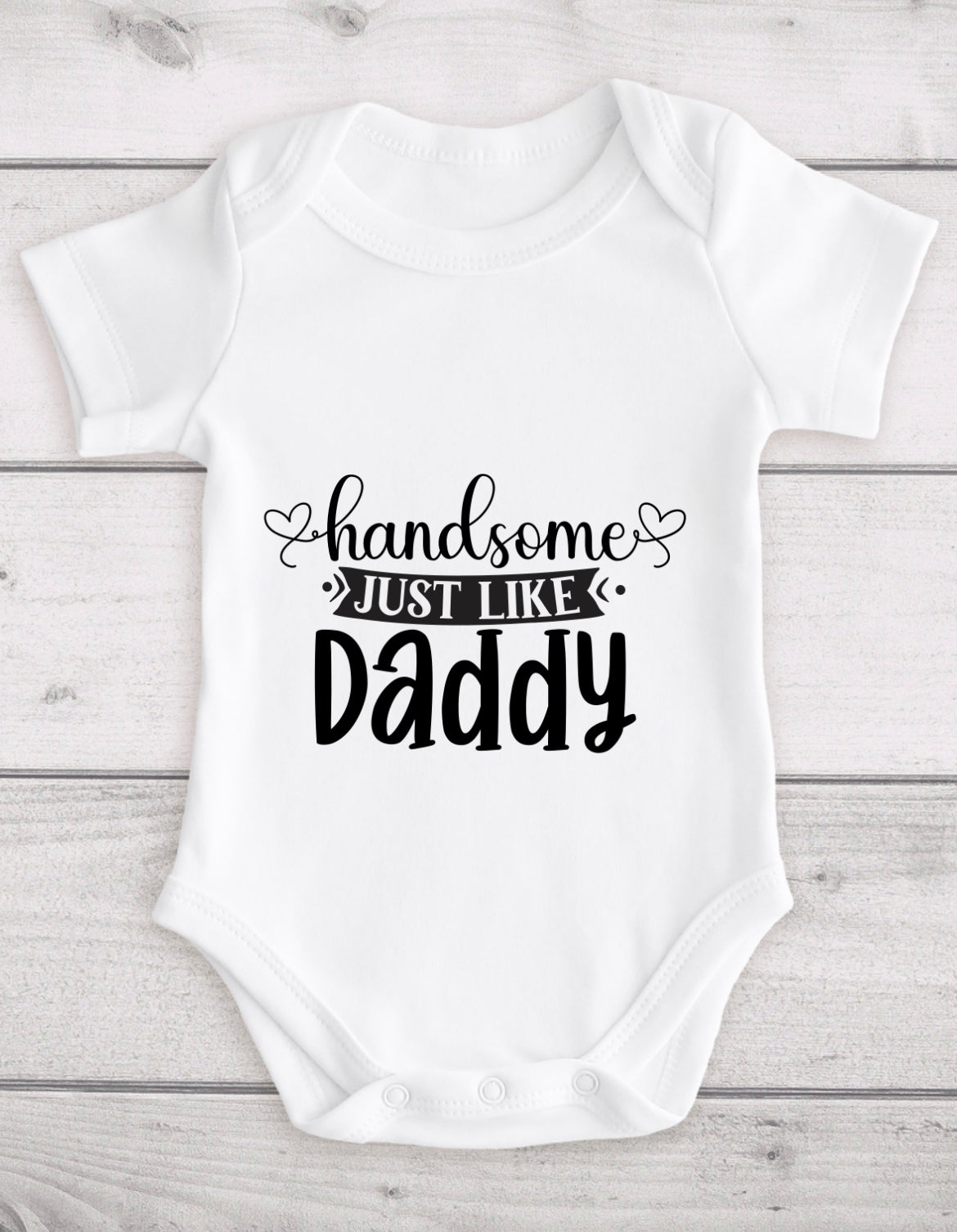 Personalised baby grow.