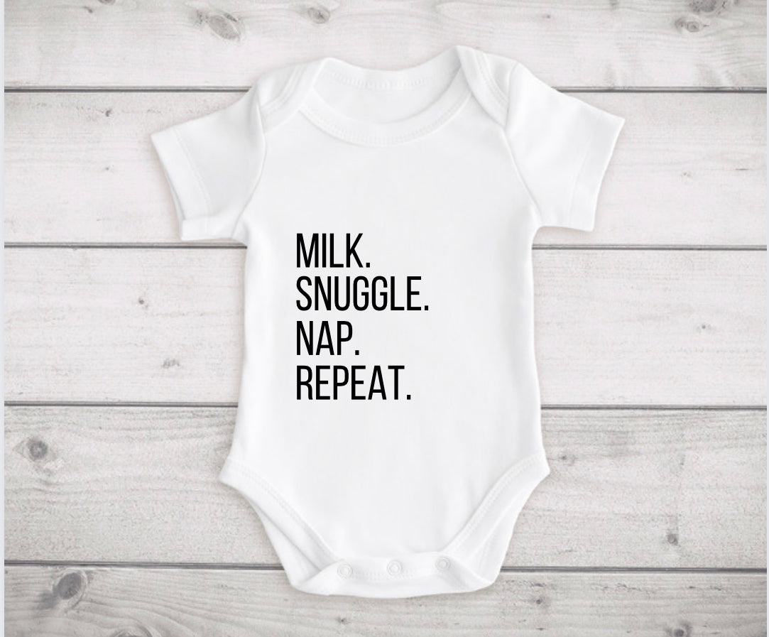 Personalised baby grow.