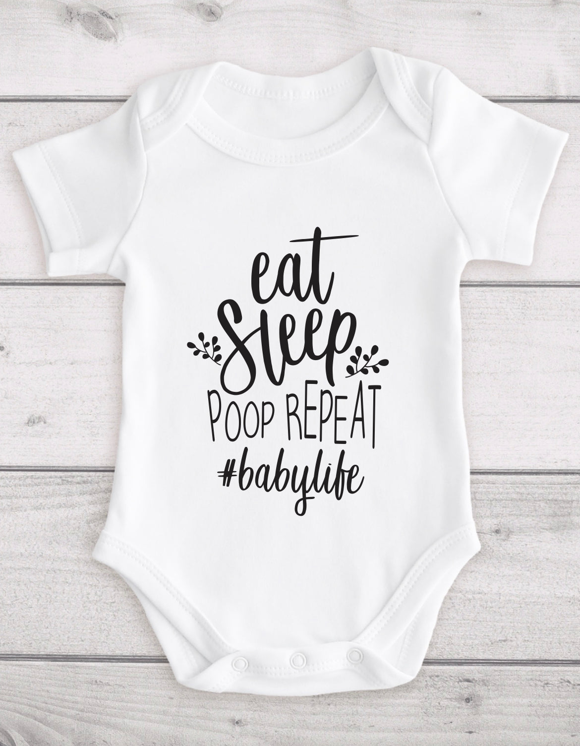 Personalised baby grow.